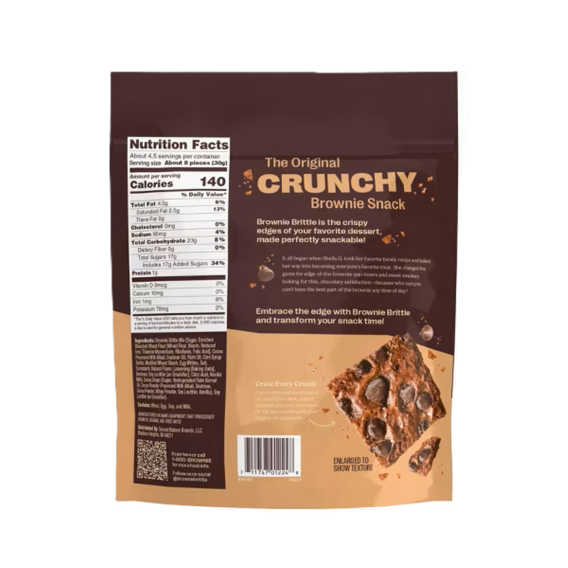 Sheila G's Chocolate Chip Brownie Brittle 5oz