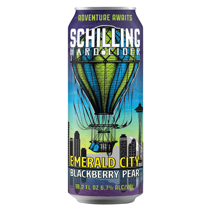 Schilling Hard Cider Emerald City Blackberry Pear Single 19.2oz Can