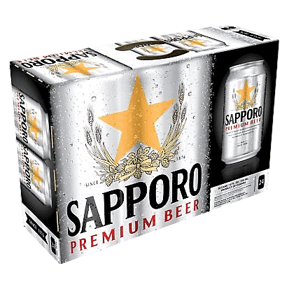 Sapporo Premium Beer 24pk 12oz Can - Sapporo – BevMo!