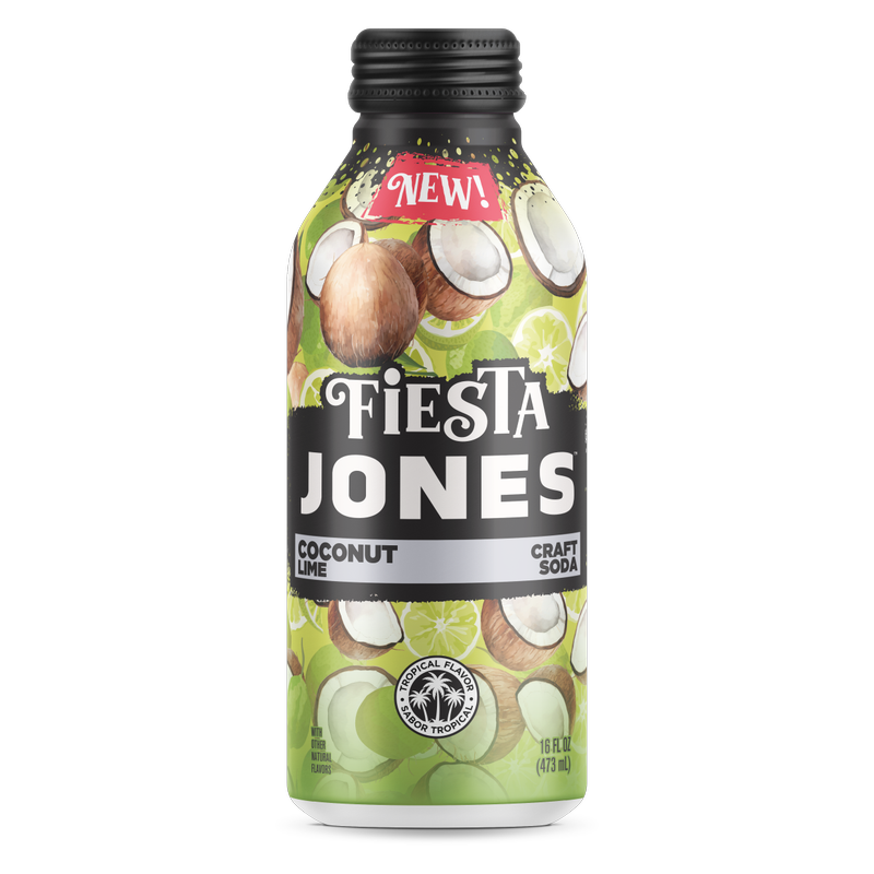 JONES フォバークラフトリミテッド Jones Fiesta Coconut Lime 16oz Can - Jones Soda – BevMo!