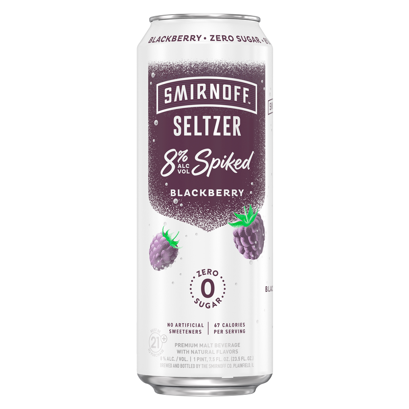 Smirnoff Spiked Seltzer Blackberry Single 23.5oz Can