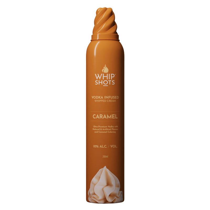 Whipshots Caramel Vodka Infused Whipped Cream 200ml 10 ABV BevMo!
