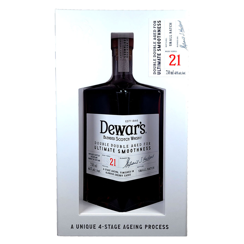 Dewar's Double Double Scotch 21 Yr 750ml - Dewar's – BevMo! Dewar's Double Double Scotch 21 Yr 750ml - Dewar's – BevMo!