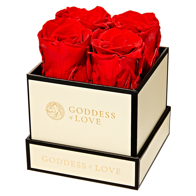 Goddess of Love Preserved Roses 4ct - Goddess of Love – BevMo!
