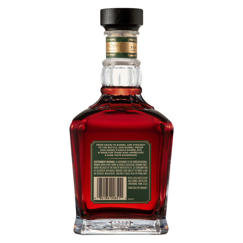 Jack Daniel's Rye Barrel Proof Whiskey - Jack Daniel's – BevMo!