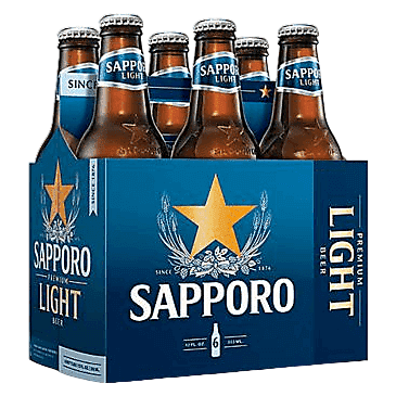 Sapporo Light 6pk 12oz Btl - Sapporo – BevMo!