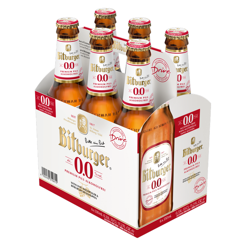 Bitburger Drive Non-Alcoholic 6pk 11.2oz Btl