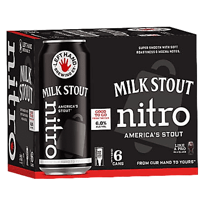 Left Hand Brewing Nitro Milk Stout 6pk 12oz Can - Left Hand – BevMo!