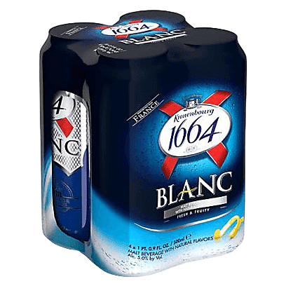 Kronenbourg 1664 Blanc 4pk 16oz Can - Kronenbourg – BevMo!