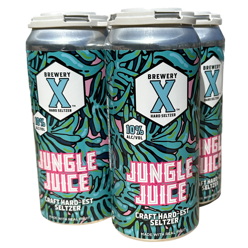 Brewery X Jungle Juice Hard-est Seltzer 4pk 16oz Can
