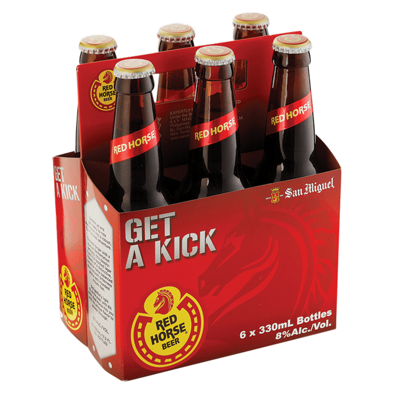 San Miguel Red Horse Beer 6pk 12oz Btl - San Miguel – BevMo!