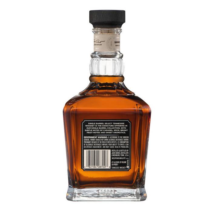 Jack Daniel's Single Barrel Select Tennessee Whiskey 750ml - Jack