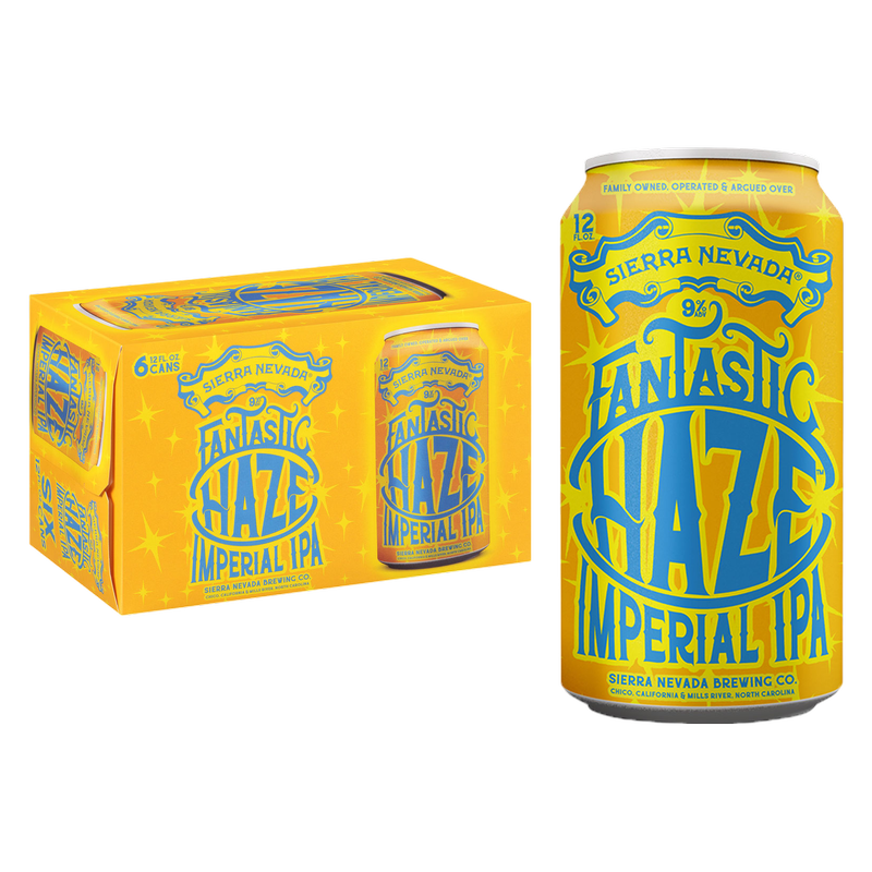 Sierra Nevada Fantastic Haze Imperial IPA 6pk 12oz Can 9.0% ABV