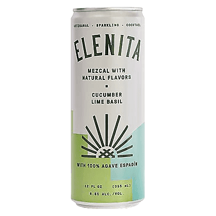 Elenita Cucumber Lime Basil Mezcal 4pk 12oz Can