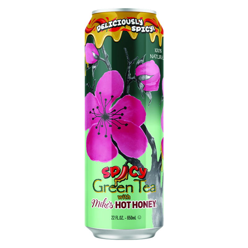 AriZona Spicy Green Tea with Mike's Hot Honey 22oz Can - Arizona