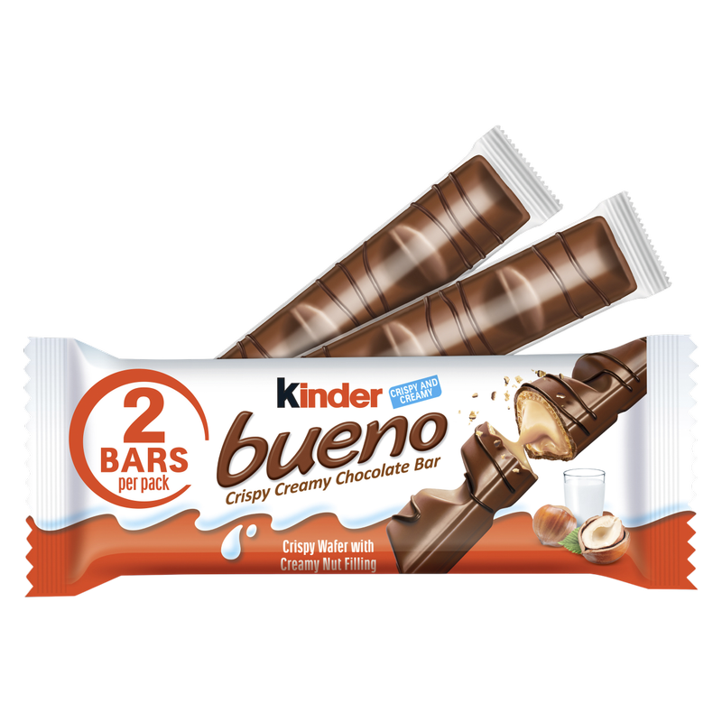 Kinder Bueno Milk Chocolate Hazelnut Cream, 20 ct. | BJ's Wholesale Club Kinder Bueno Milk Chocolate Hazelnut Cream, 20 ct. | BJ's Wholesale Club