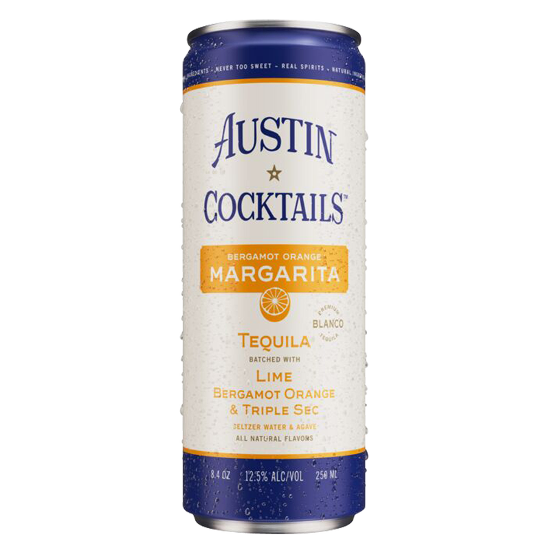 Austin Cocktail Bergamot Orange Sparkling Margarita 250ml Can 12.5