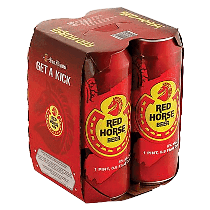 San Miguel Red Horse Beer 4pk 16oz Can - San Miguel – BevMo!