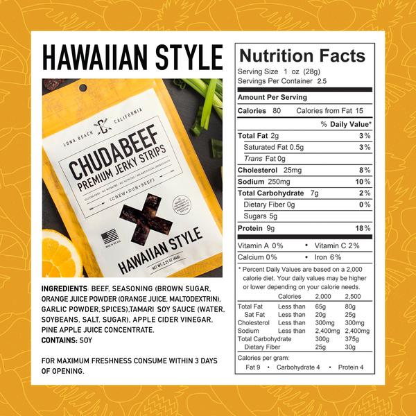 Chudabeef Hawaiian Style Jerky (2.25 Oz)