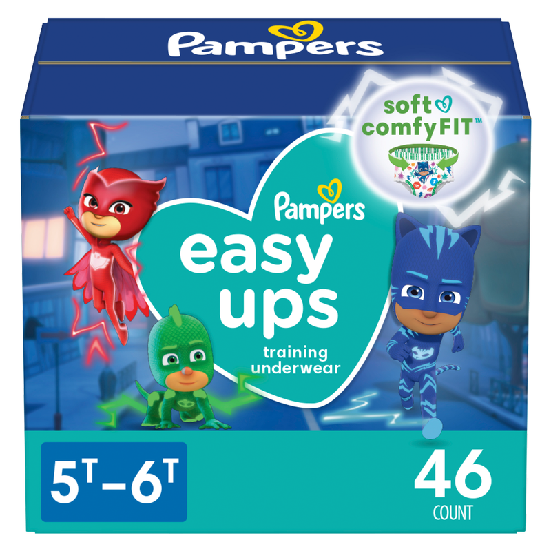 Pampers 46ct EasyUps Training Underwear, 5T/6T Pampers – BevMo!