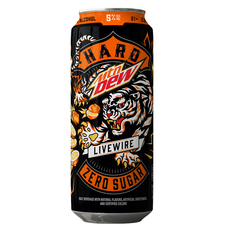 deen.like.live③ MTN DEW® Hard Zero Sugar Livewire Single 24oz Can 5% ABV - Hard