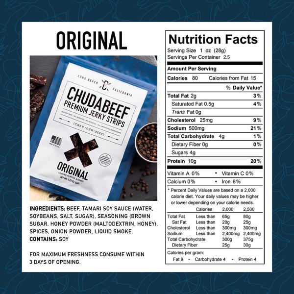 Chudabeef Original Style Jerky 2.25oz