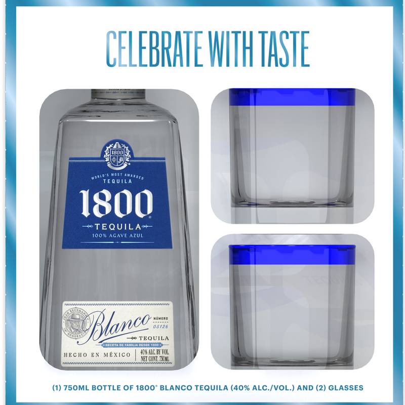 1800 Tequila Blanco Gift Set - 1800 – BevMo!