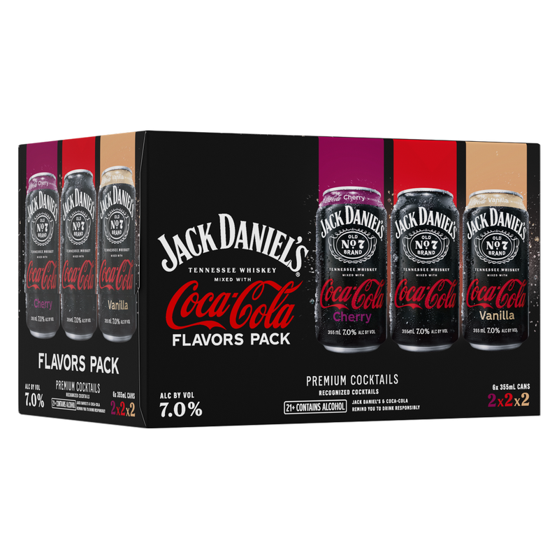 Jack & Coke Variety Pack 6pk 12oz Can 7% ABV - Jack Daniel's