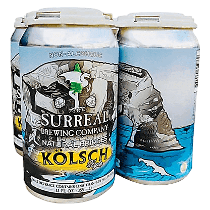 Surreal Brewing Natural Bridges Kolsch Non-Alcoholic 4pk 12oz Can