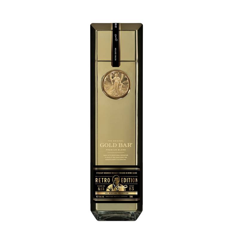 Gold Bar Whiskey Retro Joe Montana