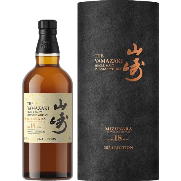 Yamazaki Mizunara Cask Aged 18 Year 700ml - Yamazaki – BevMo!