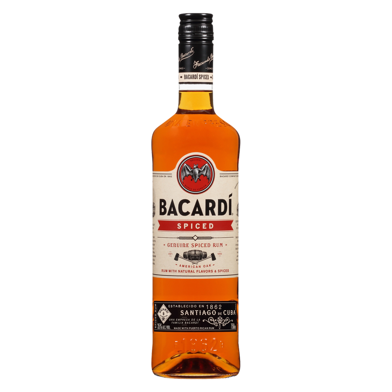 Bacardi Oakheart Spiced Rum 750ml (70 Proof) - Bacardi – BevMo!