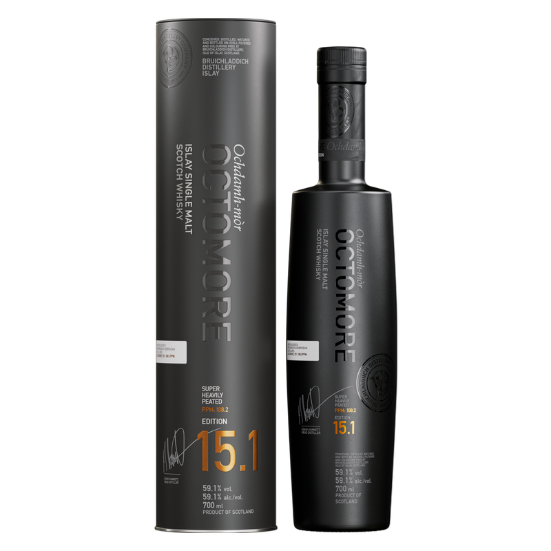Bruichladdich Octomore 15.1 700ml Bottle - Bruichladdich – BevMo! Bruichladdich Octomore 15.1 700ml Bottle - Bruichladdich – BevMo!