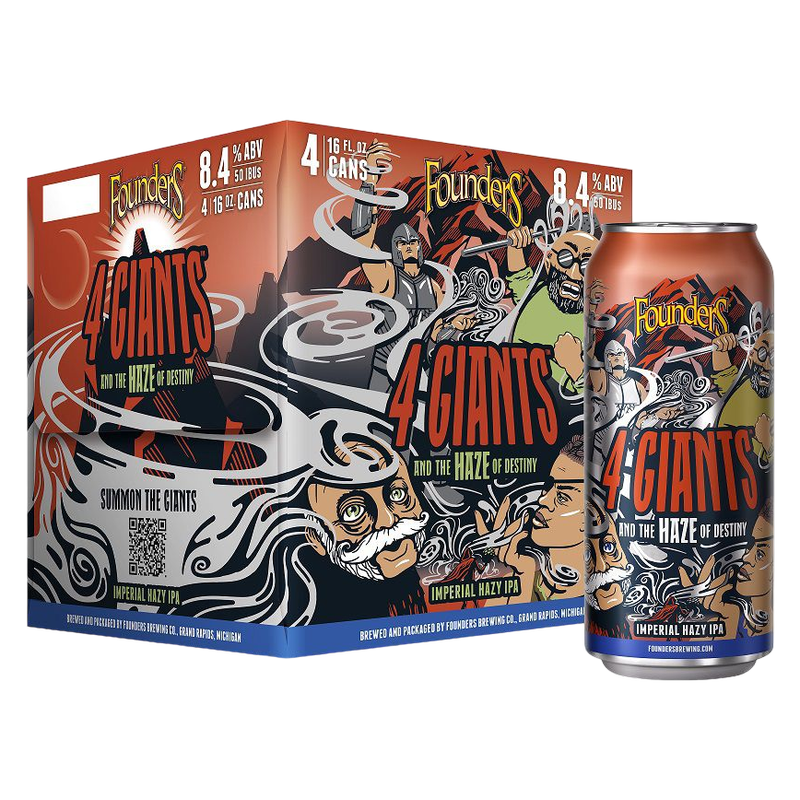 Founders 4 Giants And The Haze of Destiny 4pk 16oz Cans