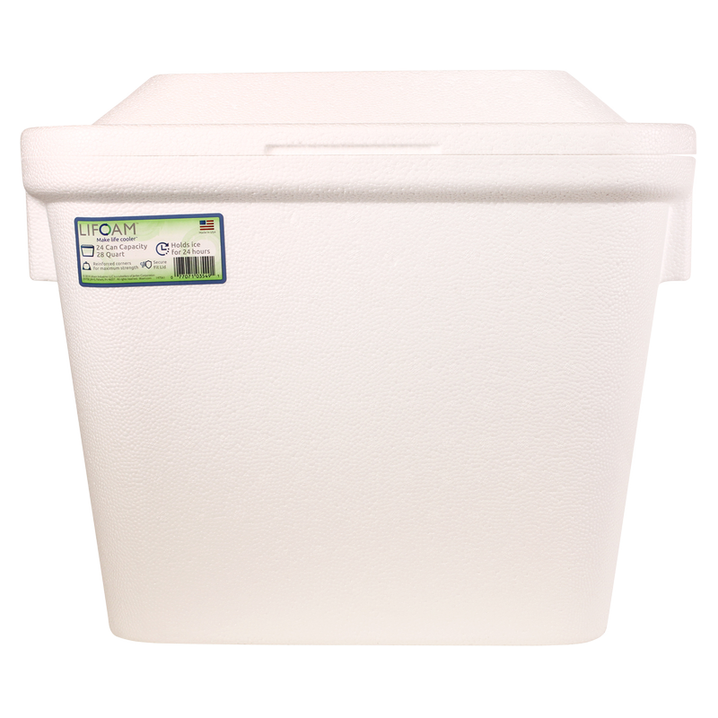 LIFOAM Styrofoam Cooler 28 Qt BevMo!
