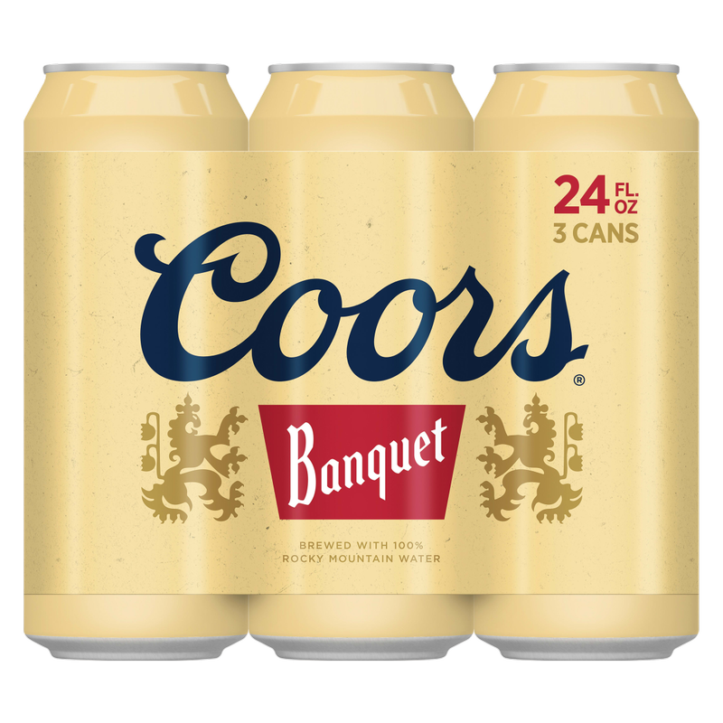 Coors Banquet 3pk 24oz Can - Coors Banquet – BevMo!
