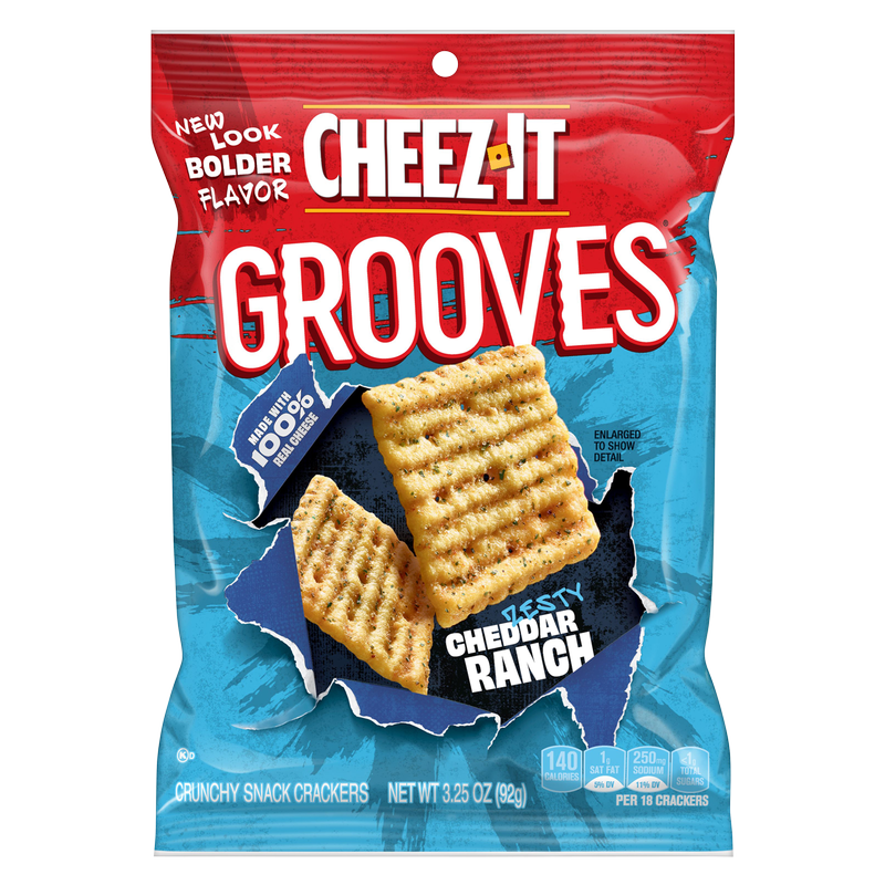 Cheez-It® Grooves Zesty Cheddar Ranch, 3.3 oz - Cheez-It – BevMo!