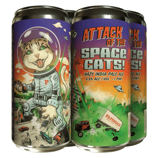 Paperback Attack of the Space Cats (4PKC 16 OZ)
