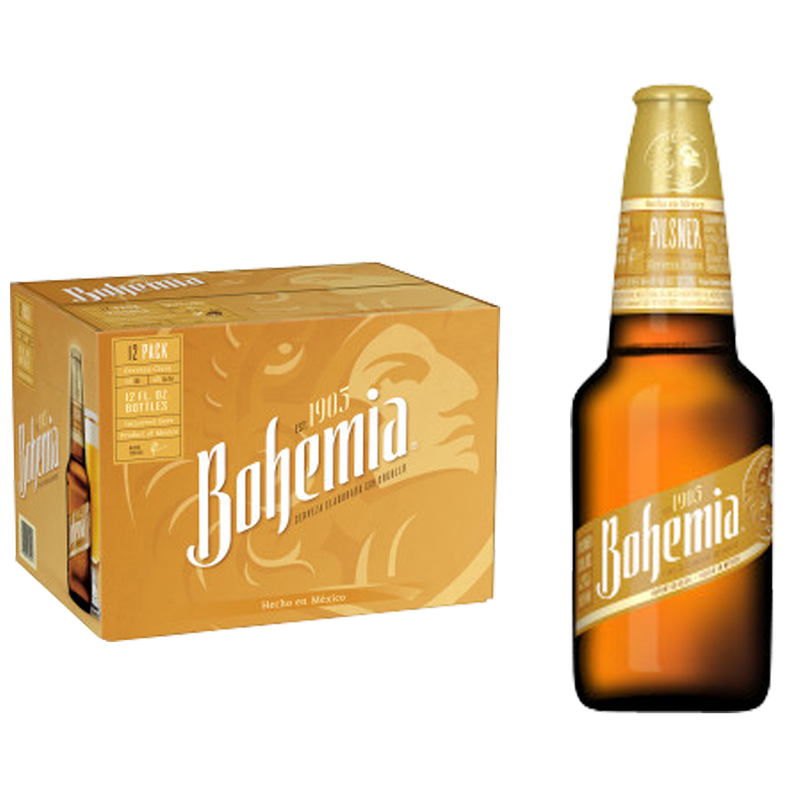 Bohemia Mexican Lager Beer 12pk 12oz Bottle 4.7% ABV - Bohemia