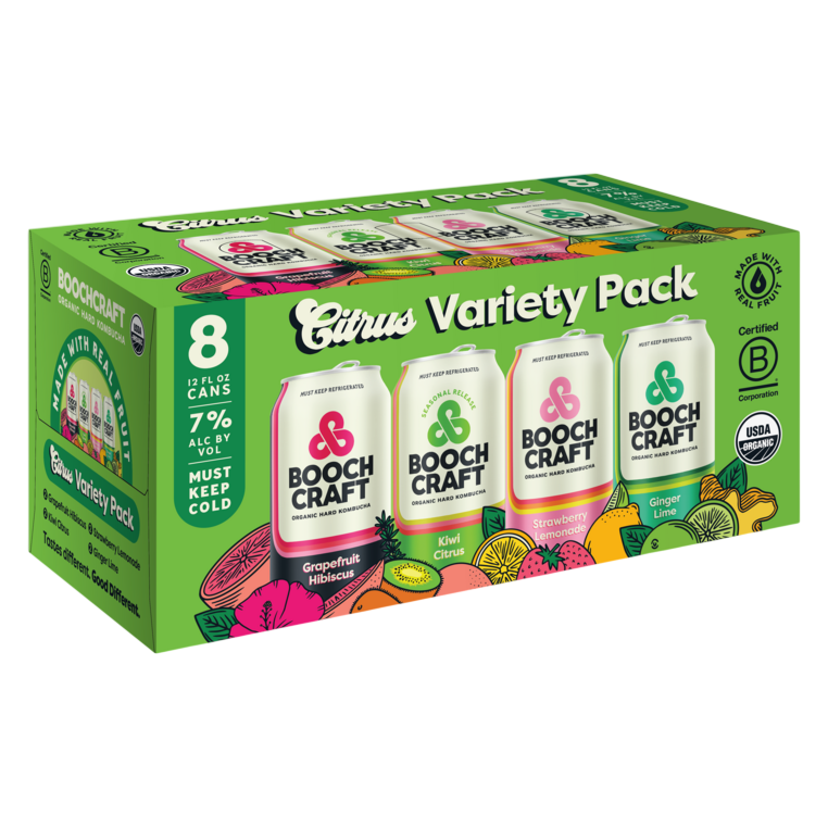 Boochcraft Citrus Variety Pack 8pk 12oz Can