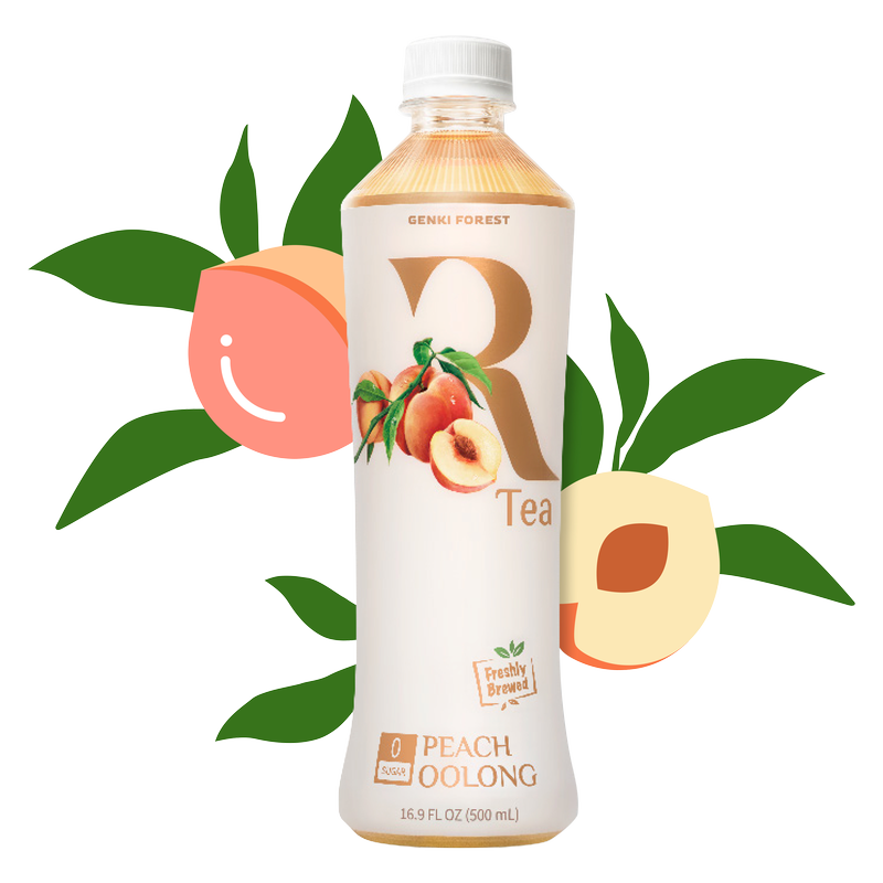 Genki Forest Peach Oolong Tea 16.9oz - BevMo! – BevMo!