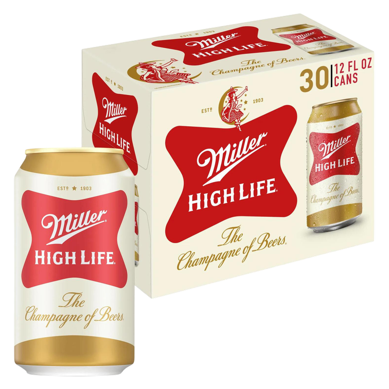 Miller High Life 30pk 12oz Can 4.6% ABV - Miller High Life – BevMo!