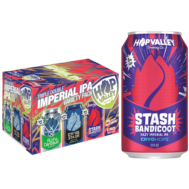 Hop Valley Triple Double Imperial IPA Variety Pack 6pk 12oz Can 9