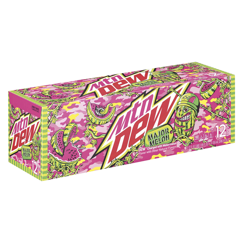 Mountain Dew Major Melon 12pk 12oz Can - Mountain Dew – BevMo!