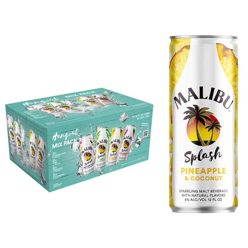 Malibu Splash Variety Pack 8pk 12oz Can 5.0% ABV – BevMo!