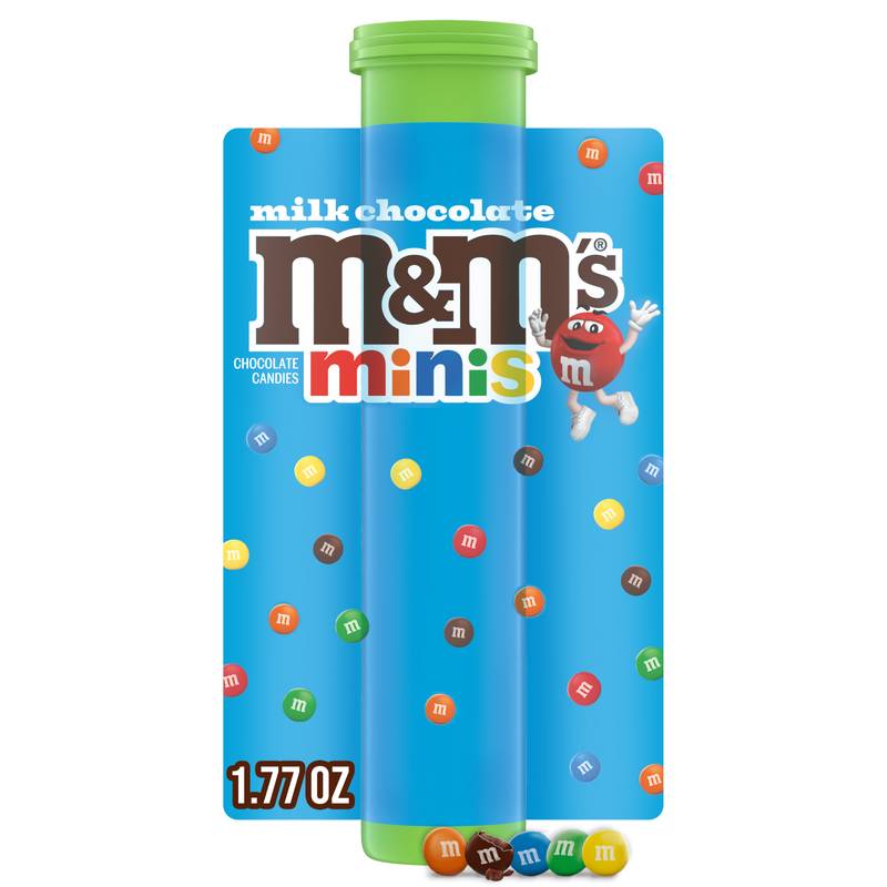 Bonbonjour• Petites Emm O プチ・エム M&M'S Minis Milk Chocolate Candy, 1.77 oz Mega Tube (Packaging May