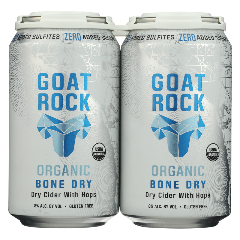 Goat Rock Organic Bone Dry Cider 4pk 12oz
