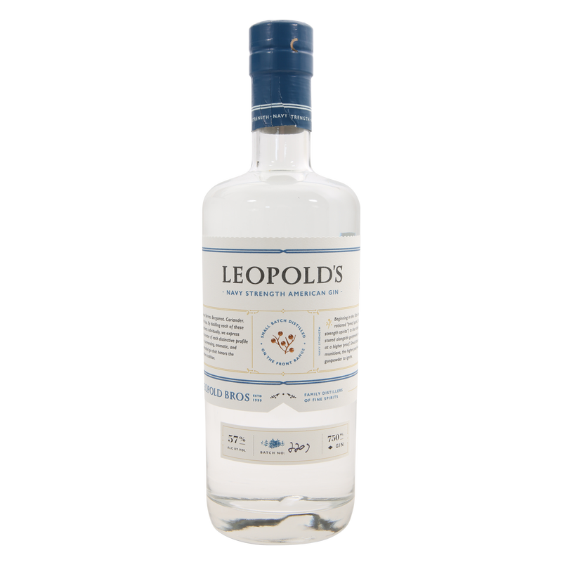 Leopold Navy Strength Gin 750ml - Leopold Bros. – BevMo!