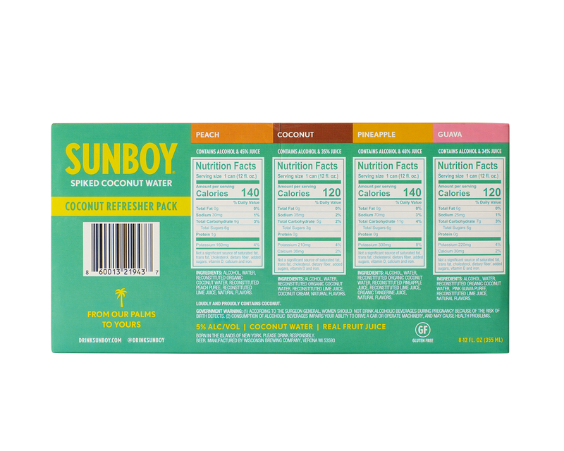 SUNBOY Refresher Variety Pack 8pk 12oz Cans