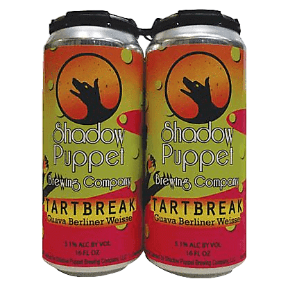 Shadow Puppet Brewing Tartbreak Guava Berliner Weisse 4pk 16oz Can Shadow Puppet Brewing Tartbreak Guava Berliner Weisse 4pk 16oz Can